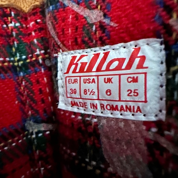 Killer “Killah” red buckle boots. Made in Romania. 8.5 U.S - Picture 12 of 13